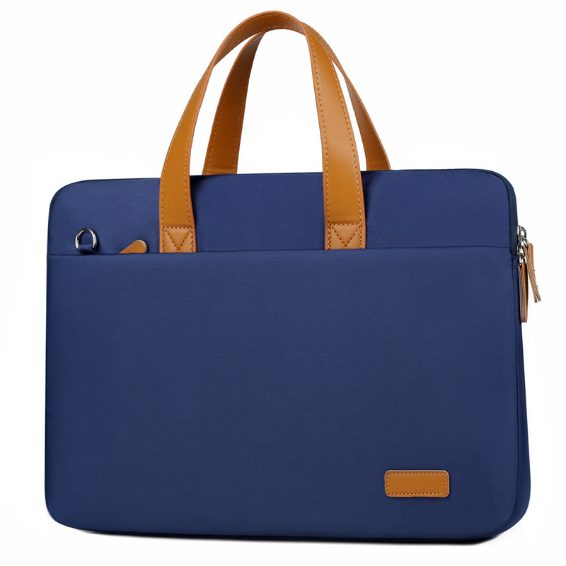 Geantă de umăr pentru documente și laptop, impermeabilă, ultraușoară, rezistentă la șocuri, material poliester, vară 2023.