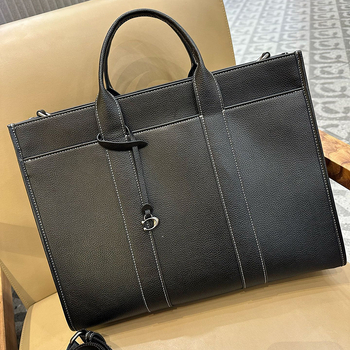 Geantă de afaceri din piele pentru bărbați, cu model floral vintage, impermeabilă, extensibilă, căptușeală poliester, ideală pentru călătorii de afaceri