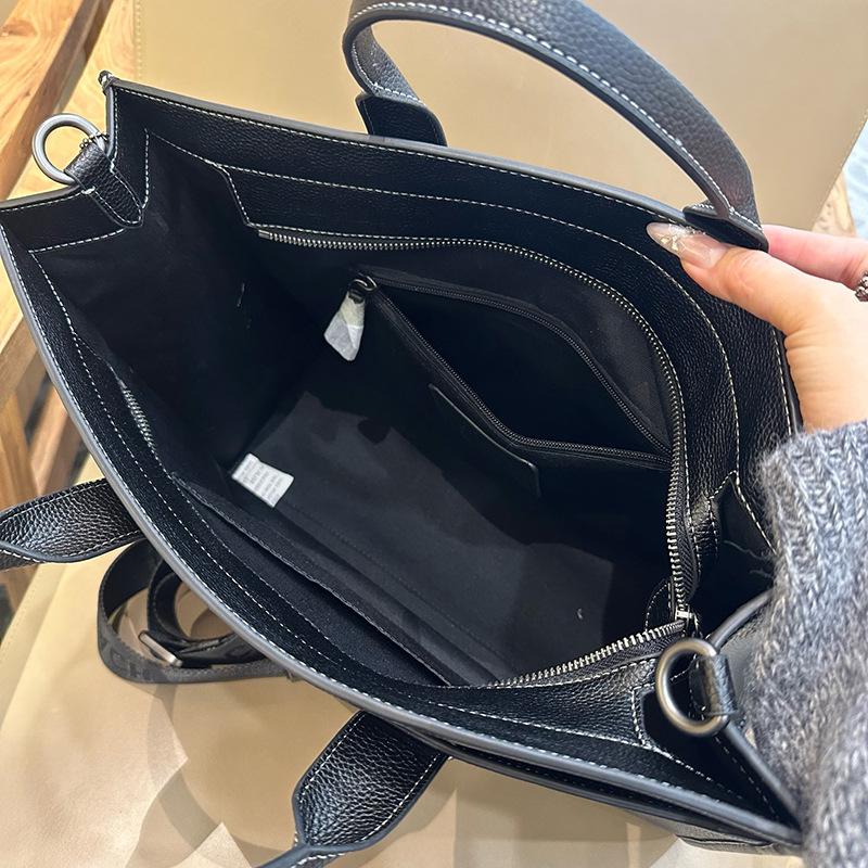 Geantă de afaceri din piele pentru bărbați, cu model floral vintage, impermeabilă, extensibilă, căptușeală poliester, ideală pentru călătorii de afaceri