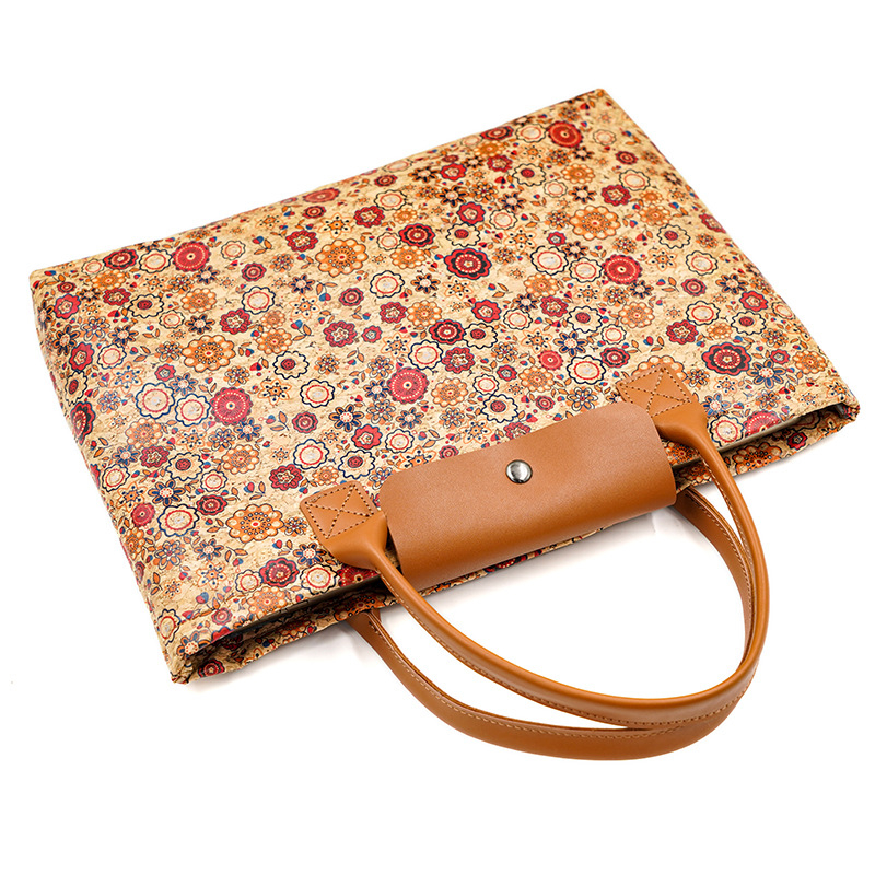 Τσάντα λαπτοπ από φελλό, αδιάβροχη, ανθεκτική σε σεισμούς, Unisex, ελαφριά, εκτύπωση λογοτύπου