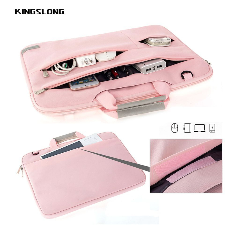 Kingslong torba za prijenosno računalo s vodootpornim Oxford platnom, unutarnja zaštita od udara, gradski crossbody dizajn