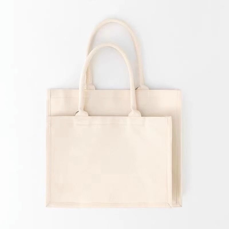 Platnena torba za laptop - Unisex, ručno i preko ramena, Jesen 2024