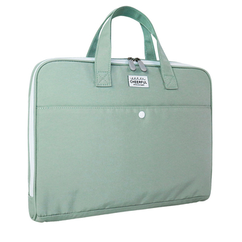 Nylonová taška na notebook s mäkkou rukoväťou, zapínanie na zips, priehradka na certifikát, vodotesná a priedušná, ideálna na obchodné cesty