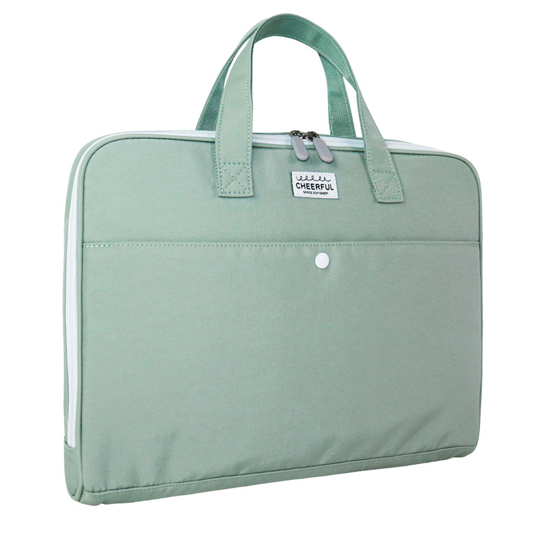 Nylonová taška na notebook s mäkkou rukoväťou, zapínanie na zips, priehradka na certifikát, vodotesná a priedušná, ideálna na obchodné cesty