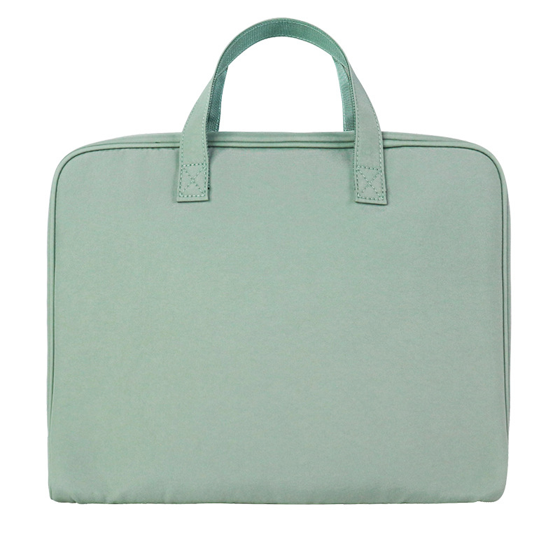 Nylonová taška na notebook s mäkkou rukoväťou, zapínanie na zips, priehradka na certifikát, vodotesná a priedušná, ideálna na obchodné cesty