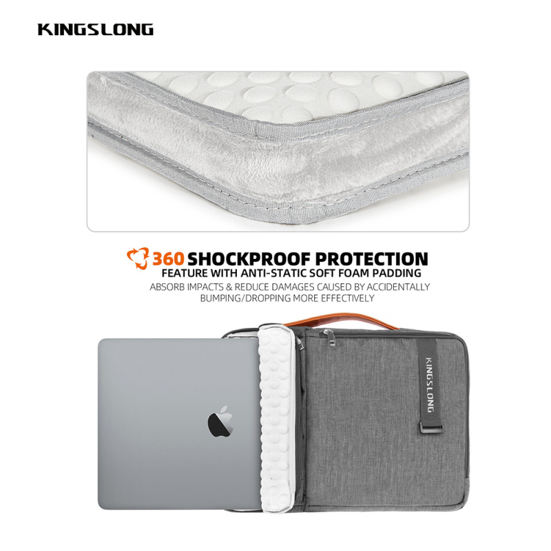 Τσαντα λάπτοπ μεγάλης χωρητικότητας, unisex, αδιάβροχη και αντί-κραδασμική, από Oxford ύφασμα με επένδυση πολυεστέρα, στυλ φορητού φακέλου