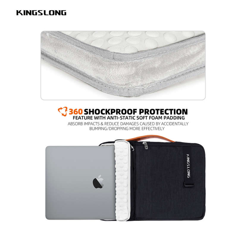 Τσαντα λάπτοπ μεγάλης χωρητικότητας, unisex, αδιάβροχη και αντί-κραδασμική, από Oxford ύφασμα με επένδυση πολυεστέρα, στυλ φορητού φακέλου