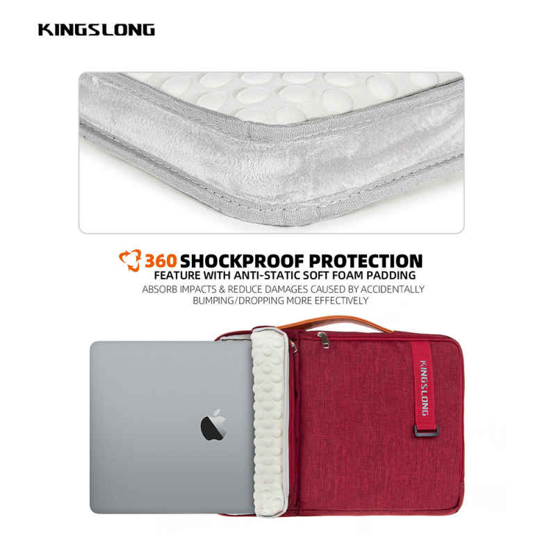 Τσαντα λάπτοπ μεγάλης χωρητικότητας, unisex, αδιάβροχη και αντί-κραδασμική, από Oxford ύφασμα με επένδυση πολυεστέρα, στυλ φορητού φακέλου