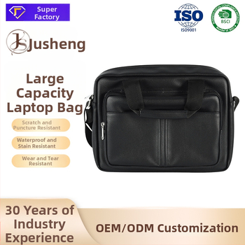 Geantă pentru laptop – stil Business Elite, Material PU, respirabilă, impermeabilă, antibacteriană, capacitate extensibilă