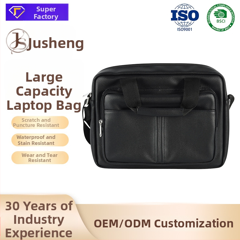 Geantă pentru laptop – stil Business Elite, Material PU, respirabilă, impermeabilă, antibacteriană, capacitate extensibilă