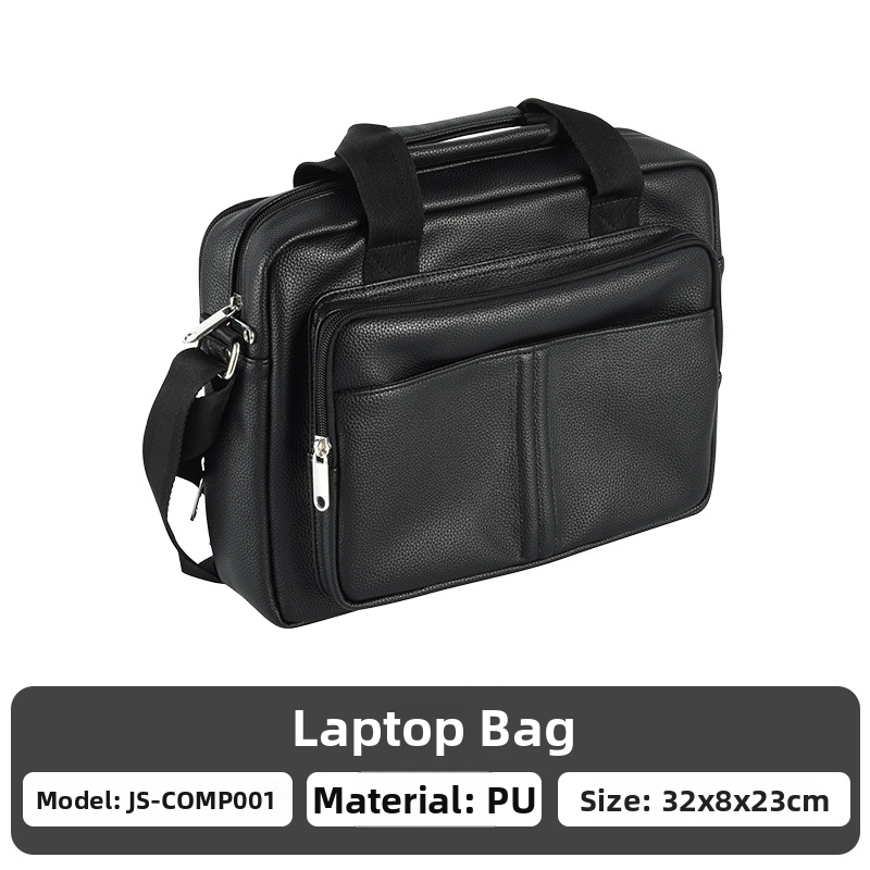 Geantă pentru laptop – stil Business Elite, Material PU, respirabilă, impermeabilă, antibacteriană, capacitate extensibilă