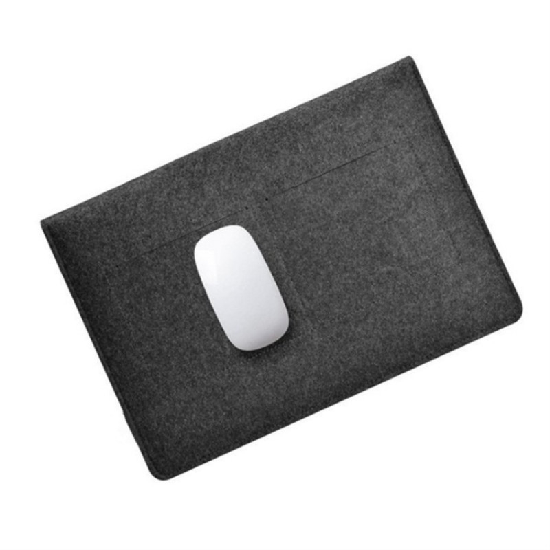 Feltist kaitsekott märkmikule/tabletile sülearvutiga taskuga, kapataalse avamine, logotüübi kohandamine