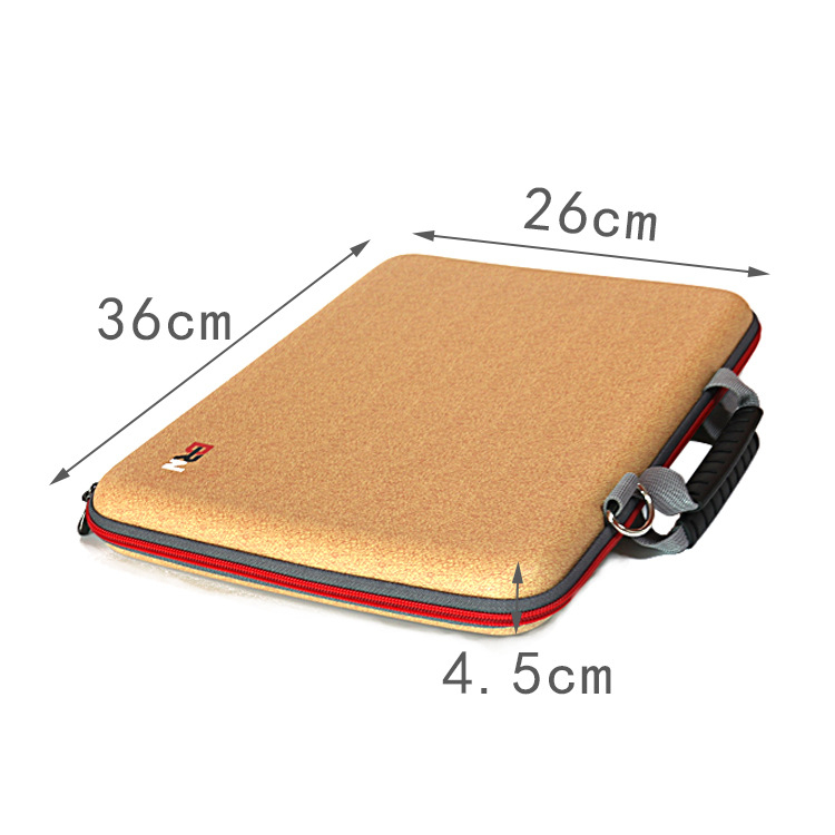 BRN EVA laptop táska - vízálló, kopásálló, cipzárral záródó, puha fogantyú, kézitáska stílusban