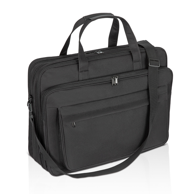 Geantă de laptop pentru umăr din Oxford, stil urban minimalist, rezistență la șocuri, căptușeală poliester, unisex