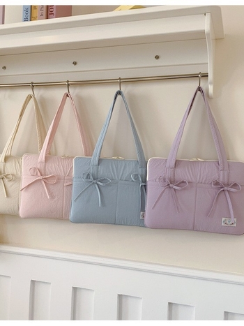 Blings geantă pentru laptop – protecție anti-seismică, material nylon, lansare primăvara 2025, stil proaspăt și dulce, model monocrom