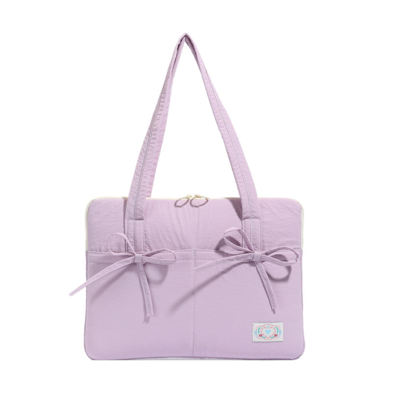 Blings geantă pentru laptop – protecție anti-seismică, material nylon, lansare primăvara 2025, stil proaspăt și dulce, model monocrom