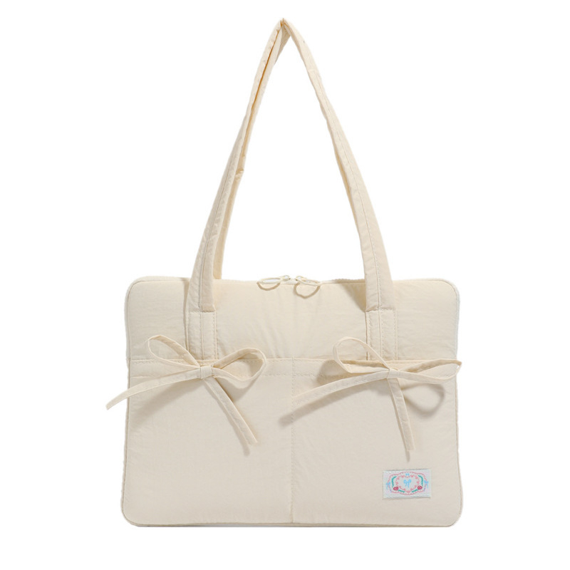 Blings geantă pentru laptop – protecție anti-seismică, material nylon, lansare primăvara 2025, stil proaspăt și dulce, model monocrom