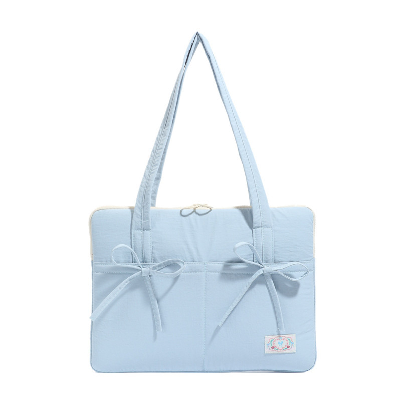 Blings geantă pentru laptop – protecție anti-seismică, material nylon, lansare primăvara 2025, stil proaspăt și dulce, model monocrom