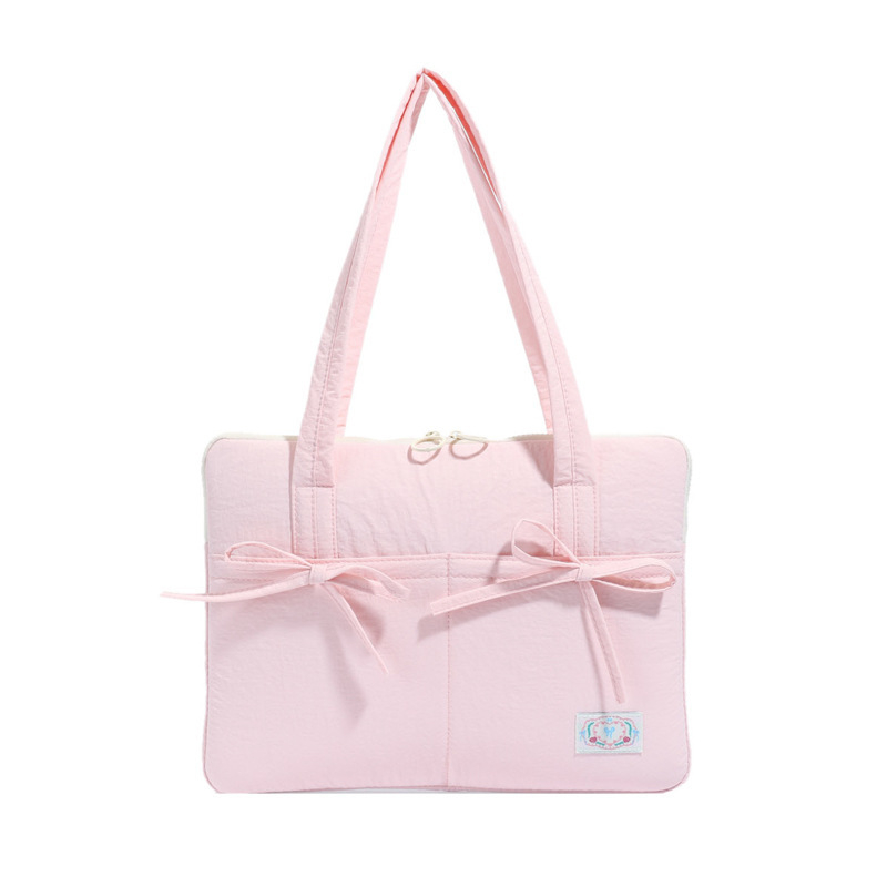 Blings geantă pentru laptop – protecție anti-seismică, material nylon, lansare primăvara 2025, stil proaspăt și dulce, model monocrom