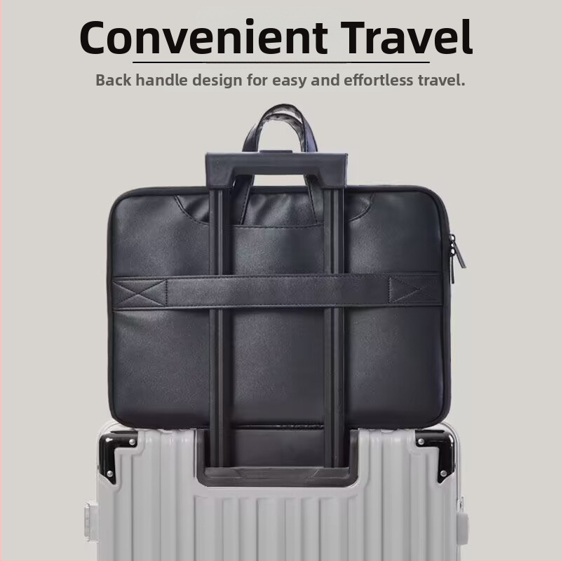 Taška na notebook s dizajnom mačky z kreslených postáv, dvojité použitie – do ruky alebo cez rameno, PU materiál, vodeodolná, odolná voči opotrebeniu, proti otrasom, unisex