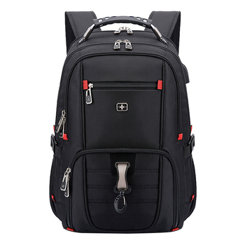 KINGSGEAR ruksak za 16-inčni prijenosno računalo, velika kapaciteta, poslovna putovanja, Oxford materijal, unisex, 36–55 L, protiv krađe, zakrivljeni naramenici, jednobojan