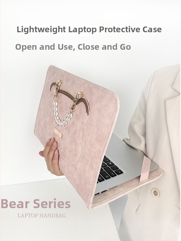 Univerzálne puzdro na notebook, vodotesný PU materiál, jar 2025, unisex