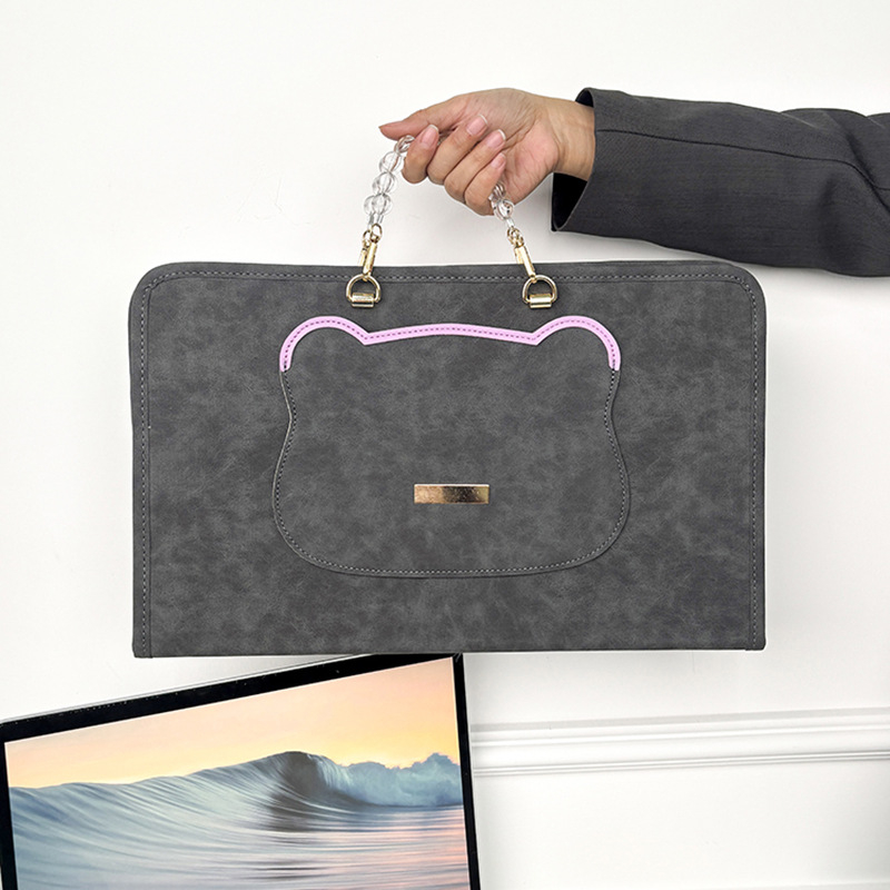 Παγκόσμια θήκη λάπτοπ, αδιάβροχο PU, άνοιξη 2025, unisex.