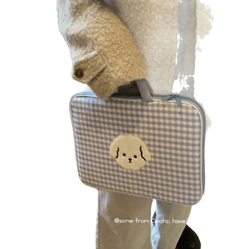 Τσάντα για φορητό με καρό μοτίβο, εμπνευσμένη από την Κορέα, θήκη προστασίας με επένδυση από νάιλον, Oxford ύφασμα, ανθεκτική στη φθορά και ελαφριά για ταξίδια