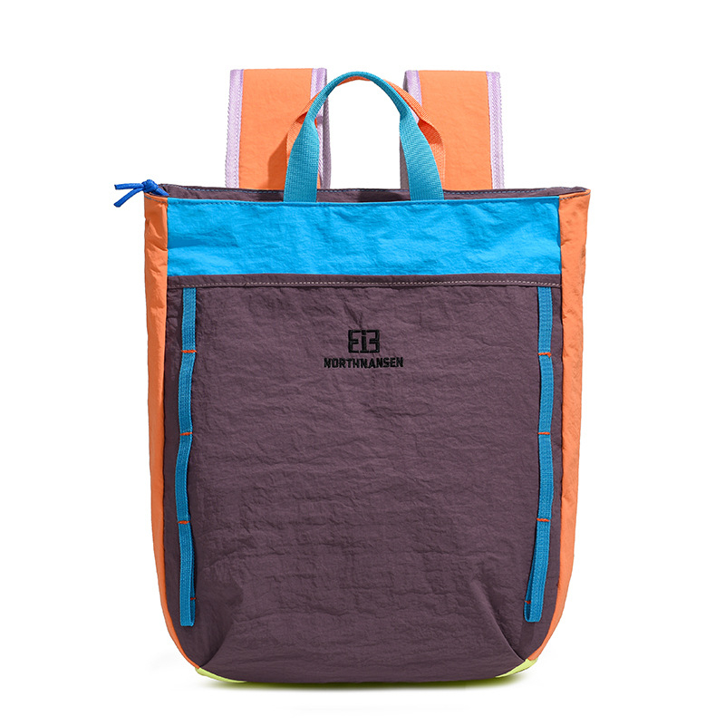 Ruksak za laptop za svakodnevnu upotrebu i putovanja, najlon, kapacitet 20–35 L, podstava poliester, uzorak Color Blocking, odvojiva ramenska traka