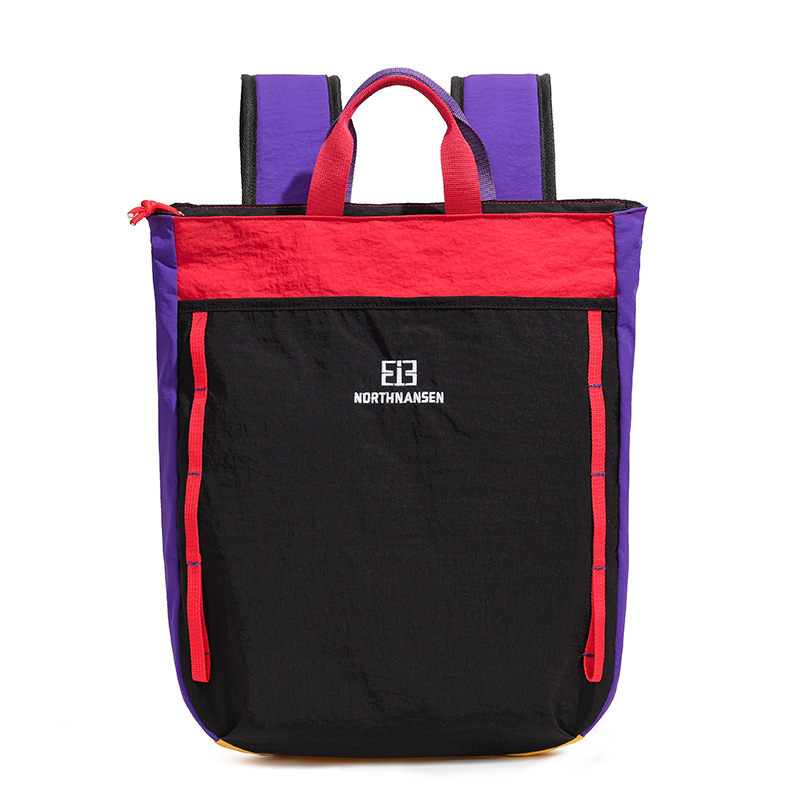 Ruksak za laptop za svakodnevnu upotrebu i putovanja, najlon, kapacitet 20–35 L, podstava poliester, uzorak Color Blocking, odvojiva ramenska traka