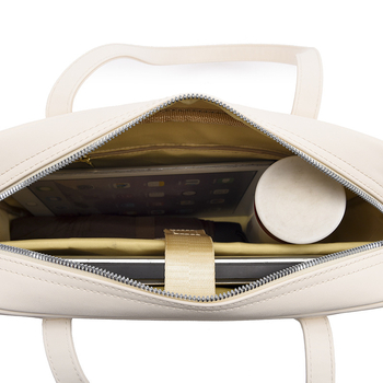 Geantă pentru laptop cu curea de umăr din PU, rezistentă la apă, antișoc, anti-furt, design ergonomic pentru purtare pentru femei