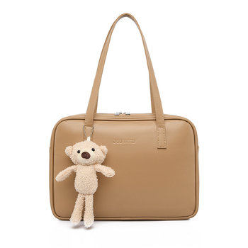 Geantă pentru laptop cu curea de umăr din PU, rezistentă la apă, antișoc, anti-furt, design ergonomic pentru purtare pentru femei