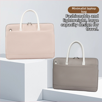 Casual PU kožna torba za laptop, gradski minimalistički stil, vodootporna, ultra lagana, podstava od poliestera