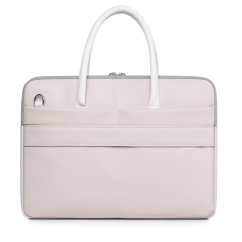 Casual PU kožna torba za laptop, gradski minimalistički stil, vodootporna, ultra lagana, podstava od poliestera