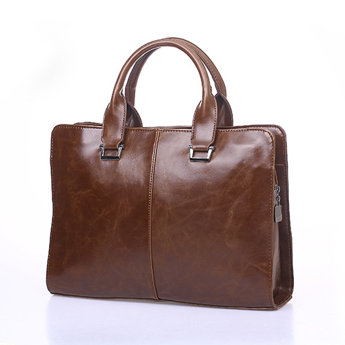 Will PU bőr üzleti táska, egyszínű, belső poliészter-pamut bélés, kopásálló, üzleti utazásokhoz