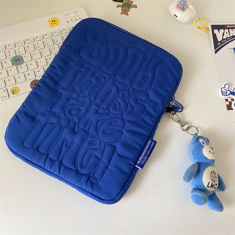 Poliészter laptop/tablet tok, ultrakönnyű, kopásálló, anti-lopás, bővíthető dizájn, pamut bélés