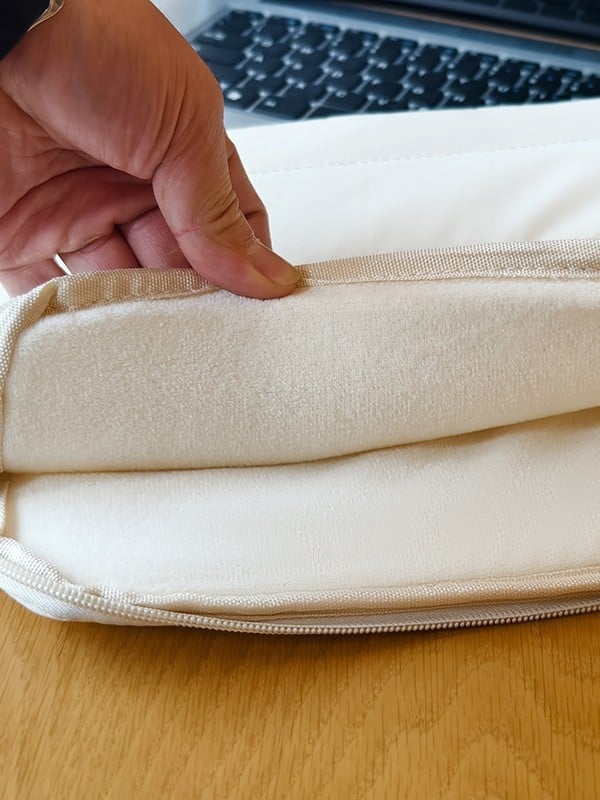 Θήκη λάπτοπ από νάιλον συμβατή με Apple, ultra-light, επένδυση από βαμβάκι, μονόχρωμο σχέδιο, στυλ νεανικός φοιτητής (Άνοιξη 2025)