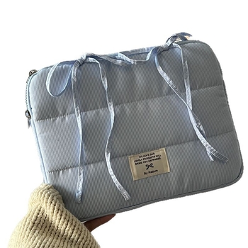 KAZUM tabletatás táska – Óceán stílusú fűzős masni, Vízálló, Kopásálló, Poliészter anyag, Nylon bélés, Női, 2025 tavasz