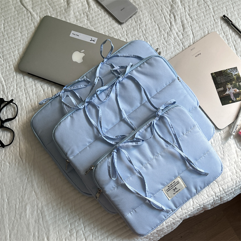 KAZUM tabletatás táska – Óceán stílusú fűzős masni, Vízálló, Kopásálló, Poliészter anyag, Nylon bélés, Női, 2025 tavasz