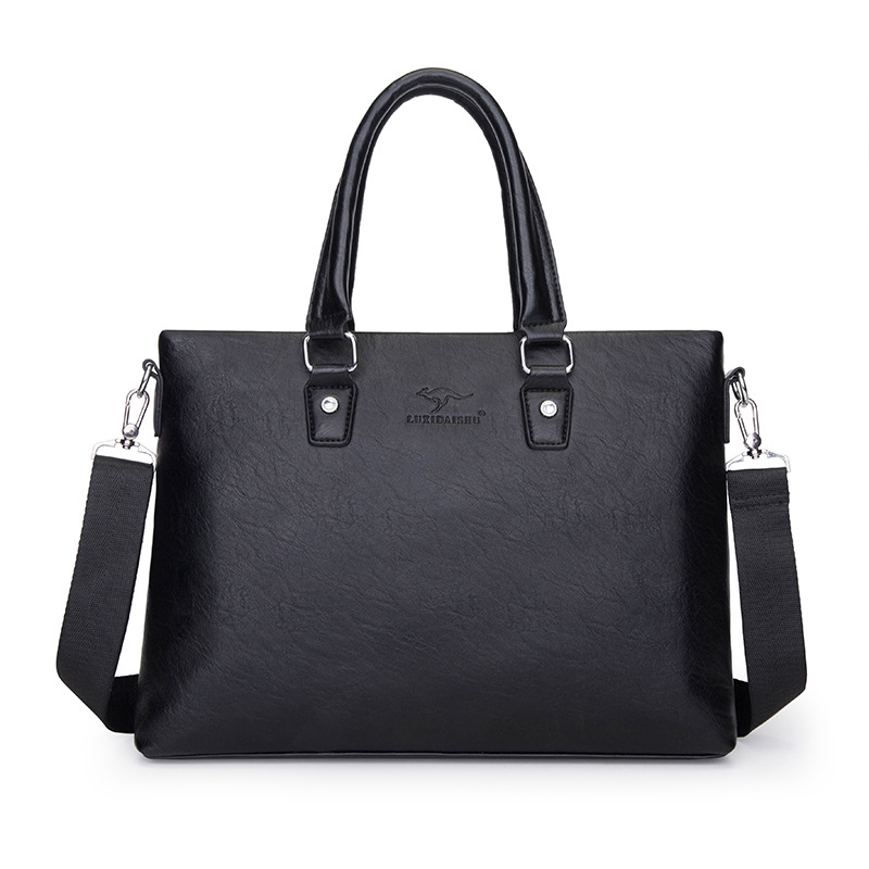 Vyrinė dokumentų rankinė iš PU, daugiasluoksė konstrukcija, atspari vandeniui, atspari dėvėjimuisi, didelė talpa