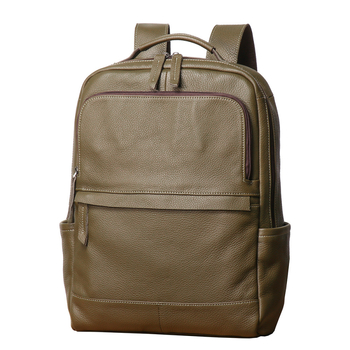 Rucsac extensibil din piele naturală, piele de vită prim-strat, rucsac de călătorie în stil urban, căptușeală din poliester