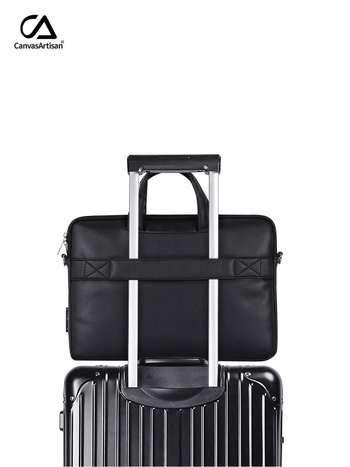 Husă pentru laptop CanvasArtisan din PU — model carouri, rezistent la uzură, rezistență la șocuri, căptușeală din poliester