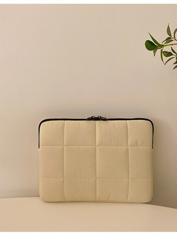 Torba za laptop s K-stil šivanjem, jednofarbni uzorak, tijelo od pamuka, podstava od poliestera, proširenje