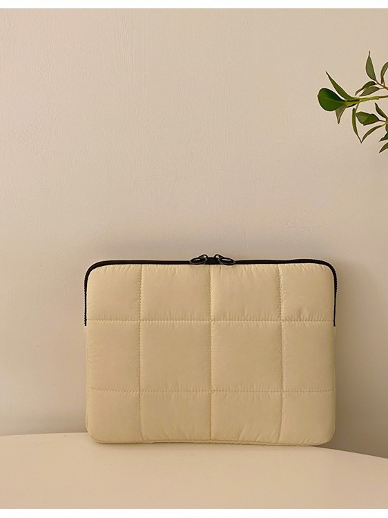 Torba za laptop s K-stil šivanjem, jednofarbni uzorak, tijelo od pamuka, podstava od poliestera, proširenje