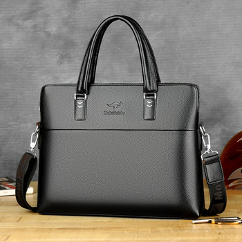 Vyrų verslo pečių krepšys, poliesterio medžiaga, PU pamušalas, tinkamas verslo kelionėms, dokumentų krepšys