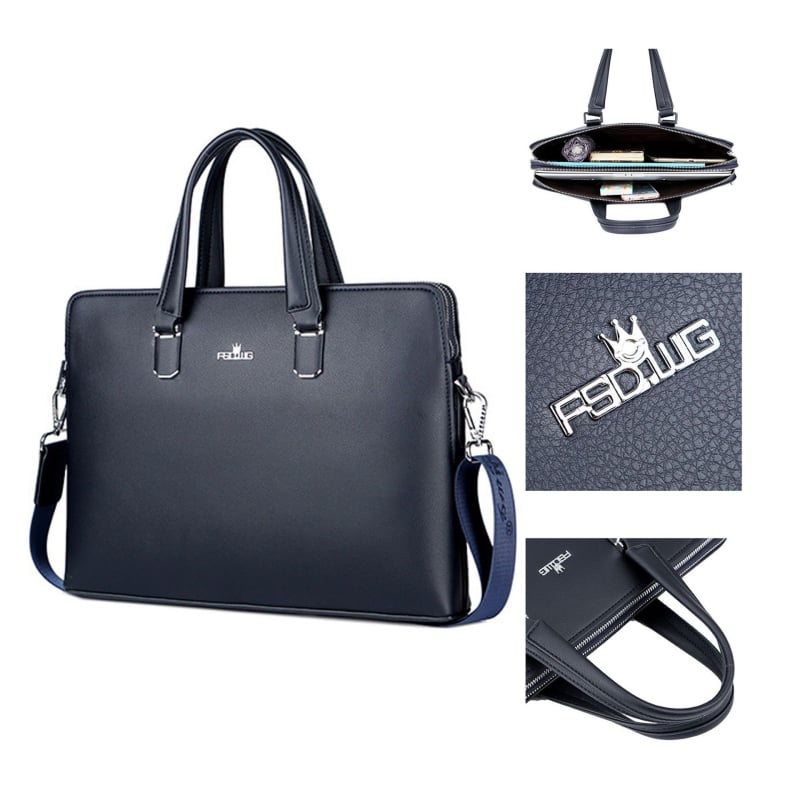 Verslo rankinė nešiojamam kompiuteriui, miesto paprastumo stilius, PU oda (Prekės ženklas: The Finsalton Crown; Modelis: 8979-3; Įdaila: poliesterio medvilnės mišinys)