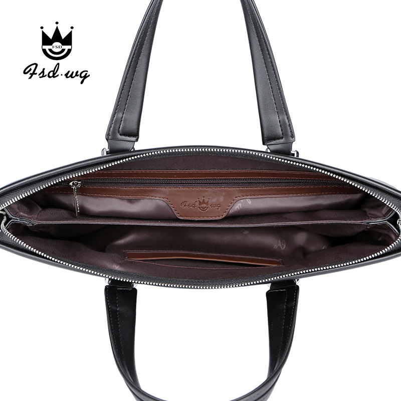 Verslo rankinė nešiojamam kompiuteriui, miesto paprastumo stilius, PU oda (Prekės ženklas: The Finsalton Crown; Modelis: 8979-3; Įdaila: poliesterio medvilnės mišinys)