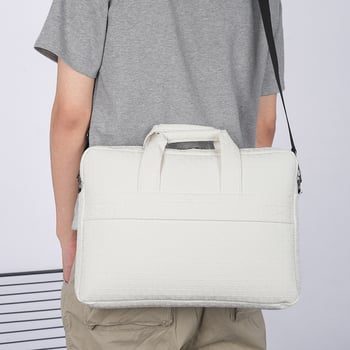 Torba za laptop, prozračan Oxford materijal, jedinstven jednobojni uzorak, poliesterska podstava, stil za slobodno vrijeme putovanja, prenosni aktovka stil