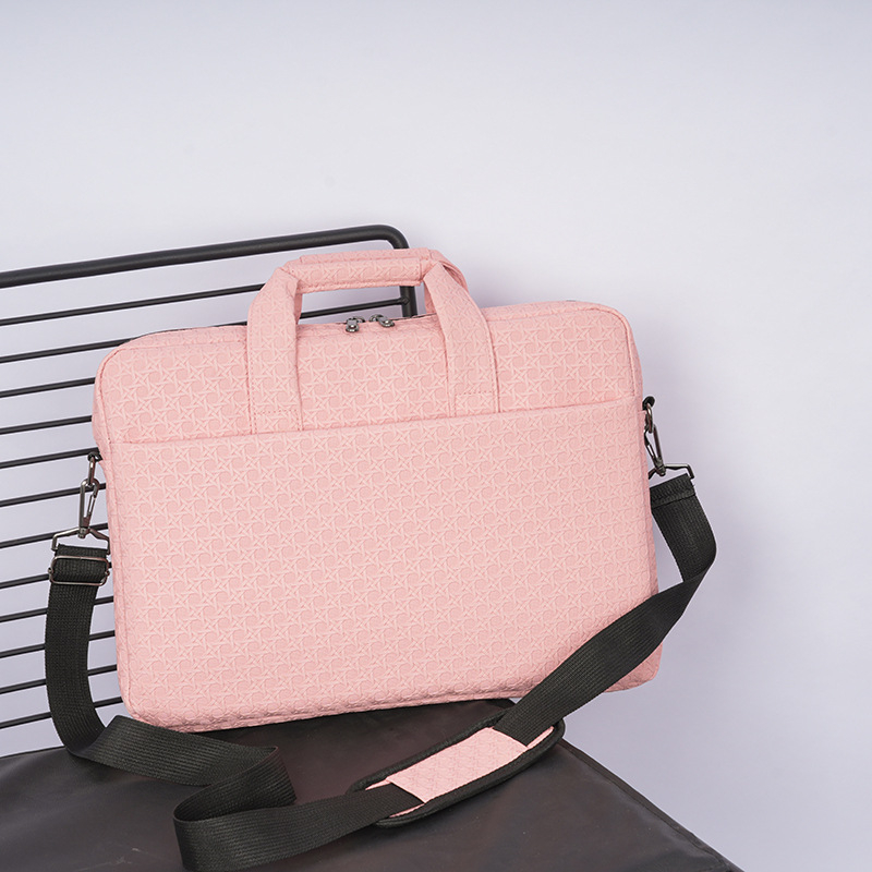Torba za laptop, prozračan Oxford materijal, jedinstven jednobojni uzorak, poliesterska podstava, stil za slobodno vrijeme putovanja, prenosni aktovka stil
