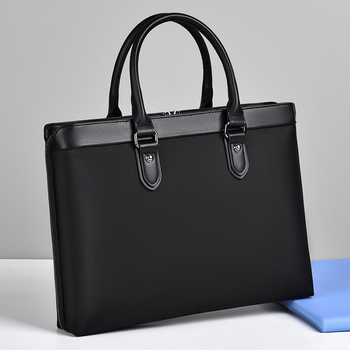 Verslo krepšys iš Oxford audinio su nešiojamojo kompiuterio skyriaus, ultralengvas, vidinis Oxford audinio pamušalas, tinkamas verslo kelionėms